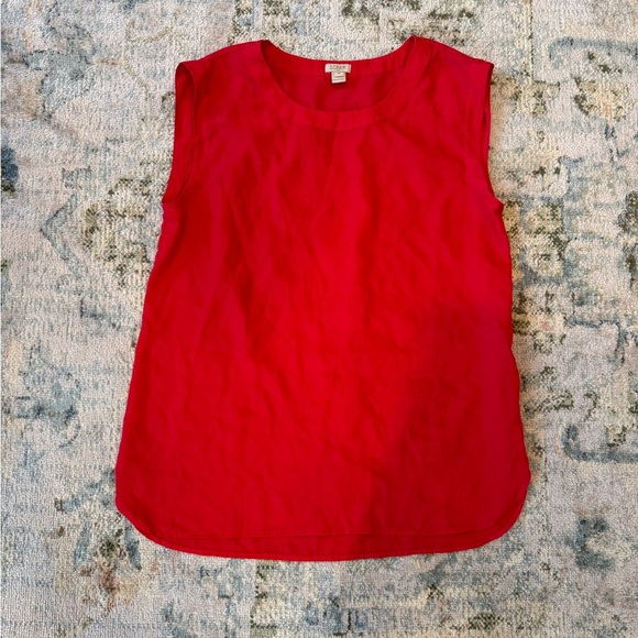 J. Crew Bold Red Top - Picture 2 of 5